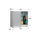 Inaba outdoor storage cabinet featuring a sleek design for outdoor use, waterproof and sun-resistant, made in Japan. / Inaba 戶外儲物櫃,適合戶外使用,防水防曬,產自日本。 / Inaba 户外储物柜,适合户外使用,防水防晒,产自日本。