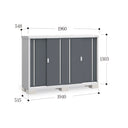 Inaba Outdoor Storage Cabinet, made in Japan, weather-resistant design for outdoor use | 日本制造 Inaba 户外储物柜,耐候设计,适用于户外 | 日本製造 Inaba 戶外儲物櫃,耐候設計,適用於戶外