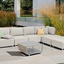 Outdoor sofa set with weather-resistant cushions | 户外沙发套装,配有耐候座垫 | 户外梳化套裝,配有耐候座墊