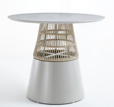 Amos Outdoor Round Dining Set