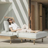 Outdoor sofa set with weather-resistant cushions | 户外沙发套装,配有耐候座垫 | 户外梳化套裝,配有耐候座墊