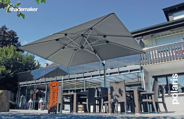 Stylish Shademaker outdoor sun parasol and umbrella for garden or patio, UV-resistant | 時尚戶外太陽傘及雨傘,適合花園或露台,防紫外線 | 时尚户外太阳伞及雨伞,适合花园或露台,防紫外线