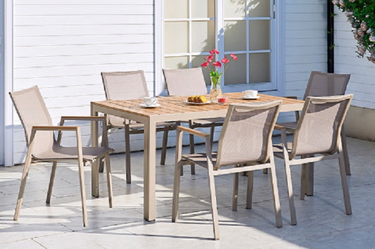 Echo Outdoor Rect Dining Set -- 1