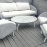 Outdoor sofa set with weather-resistant cushions | 户外沙发套装,配有耐候座垫 | 户外梳化套裝,配有耐候座墊