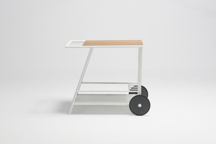 Couture Jardin | Zoom | Outdoor Trolley - Aluminum Anthracite / White