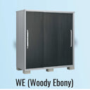 Yodoko outdoor storage cabinet product detail, showing door design / Yodoko戶外收納櫃產品細節,展示門板設計