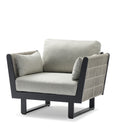 Outdoor sofa with weather-resistant cushions | 户外沙发,配有耐候座垫 | 户外梳化,配有耐候座墊