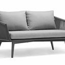 Outdoor sofa set with weather-resistant cushions | 户外沙发套装,配有耐候座垫 | 户外梳化套裝,配有耐候座墊