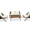 Outdoor sofa set with weather-resistant cushions | 户外沙发套装,配有耐候座垫 | 户外梳化套裝,配有耐候座墊