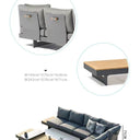 Outdoor sofa set with weather-resistant cushions | 户外沙发套装,配有耐候座垫 | 户外梳化套裝,配有耐候座墊