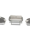Outdoor sofa set with weather-resistant cushions | 户外沙发套装,配有耐候座垫 | 户外梳化套裝,配有耐候座墊