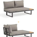 Outdoor sofa set with weather-resistant cushions | 户外沙发套装,配有耐候座垫 | 户外梳化套裝,配有耐候座墊