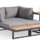 Outdoor sofa set with weather-resistant cushions | 户外沙发套装,配有耐候座垫 | 户外梳化套裝,配有耐候座墊