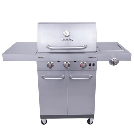 The Char-Broil® COMMERCIAL SERIES™ AMPLIFIRE™ 3-BURNER GAS GRILL