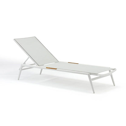 Polo Outdoor Chaise Lounge - White