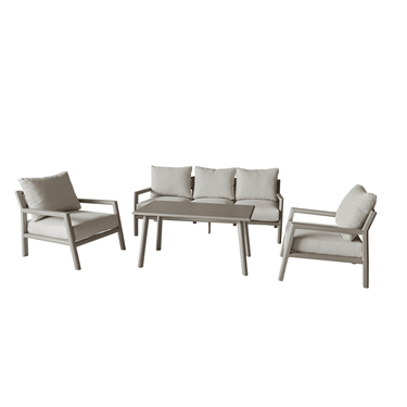 *Pre-order* Alfresco | Dorset | Casual Lounge Garden Furniture Set 4Pc