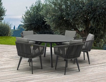 Couture Jardin | Yes | Outdoor Round Table with Diva Armchair Set of 6pcs