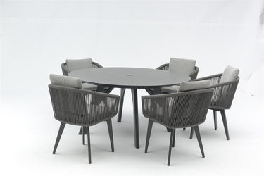 Couture Jardin | Yes | Outdoor Round Table with Diva Armchair Set of 6pcs