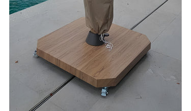 *Pre-order* Vectra Shade |  Aces | Solar Premium Cantilever Umbrella 300cm Square Wood-grain Pole