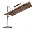 3x3M square outdoor umbrella with light pole, open / 3x3米輕型傘柱方形戶外太陽傘，開傘狀態