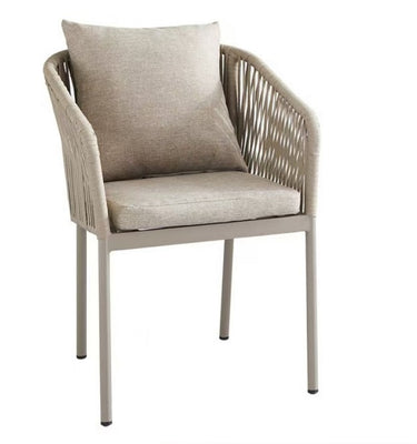 Alfresco | Blake | Outdoor Dining Chair - Champagne Silver
