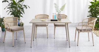 Alfresco | Montclair | Outdoor Rect Table with Gallo Armchair Set