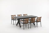 Alfresco | Montreal | Outdoor Extendable Table With Lina Armchair Set