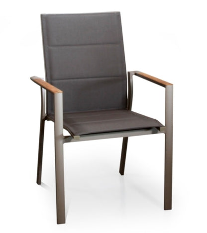 Montpelier Outdoor Aluminum Teak Wood Extendable Table and Chair 9 pcs Set 