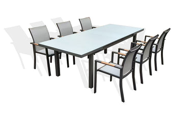 Alfresco | Crystal | Outdoor Extendable Dining Set