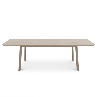 Beige outdoor table on a white background