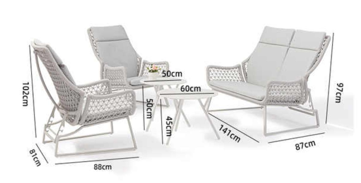 Couture Jardin | Dream | Outdoor Sofa Set of 5 pcs