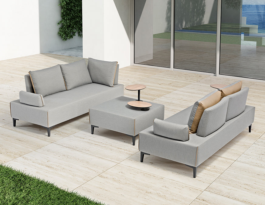 Flexi Outdoor Multi Function Sofa / Flax Leather