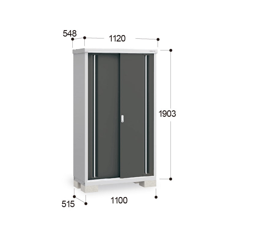 *Pre-order* Inaba Outdoor Storage MJX-115E (W1120xD548xH1903mm) 1.168m3