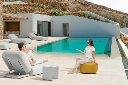 Couture Jardin | Olala | Outdoor Chaise Lounge Set with Ottoman