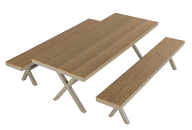 Priscilla Outdoor Rect Dining Set