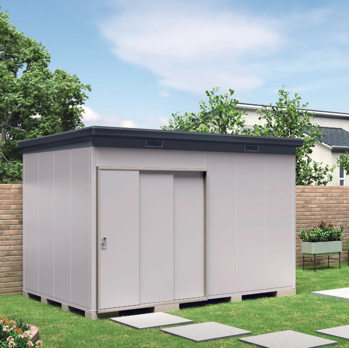 *Pre-order* Inaba Outdoor Storage House SMK-75 (W3150xD2690xH2270/2440mm)