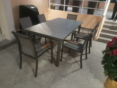 Outdoor Dinning set with aluminum frame