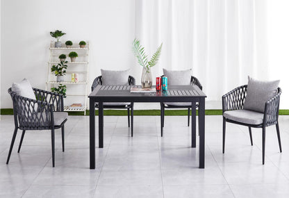 Sean Outdoor Rect Dining Set 1 -- Black