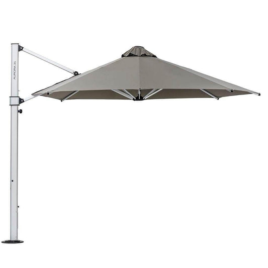 The Aurora Lightweight & Elegant Cantilever Umbrella - 3.5M Oct Natural or Slate or Smoked Tweed