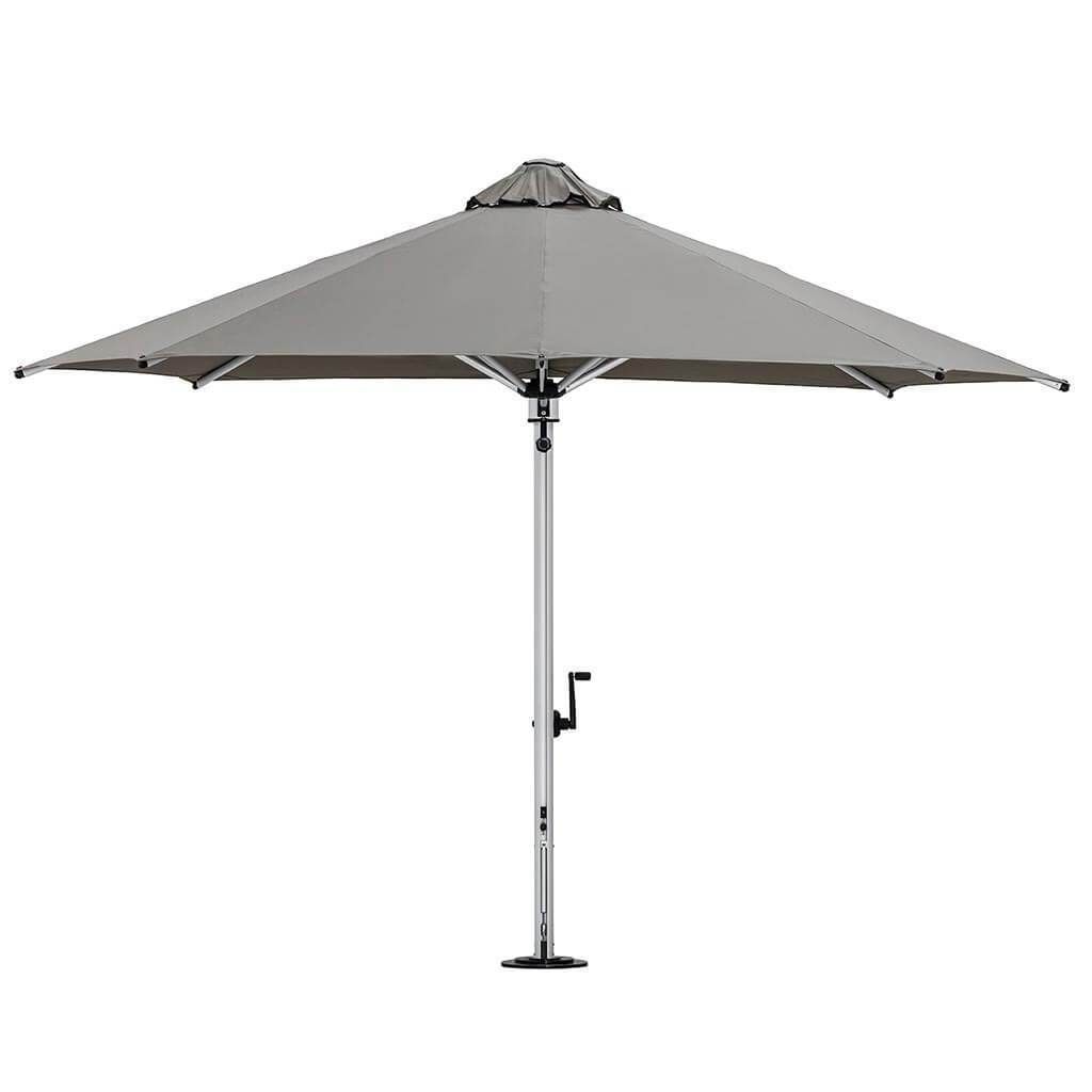 The Aurora Lightweight & Elegant Cantilever Umbrella- 3.5M Oct Natural or Slate or Smoked Tweed