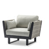 Outdoor sofa with weather-resistant cushions | 户外沙发，配有耐候座垫 | 户外梳化，配有耐候座墊