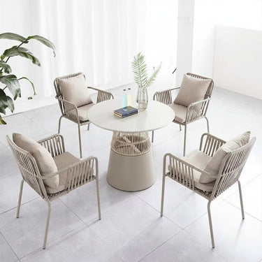 Alfresco | Amos | Outdoor Round Table with Loly Armchair Set