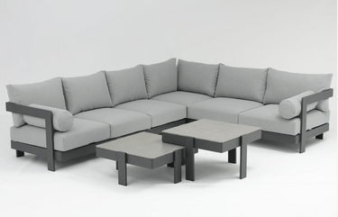 *Pre-order* Alfresco | Orlando | Corner Lounge Set Grey