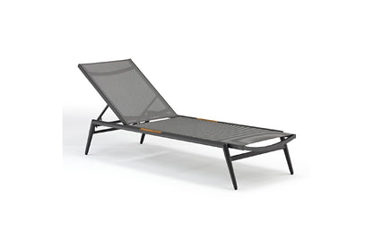 Polo Outdoor Chaise Lounge - Anthracite