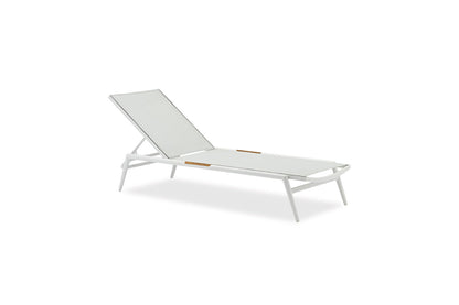 Polo Outdoor Chaise Lounge - White