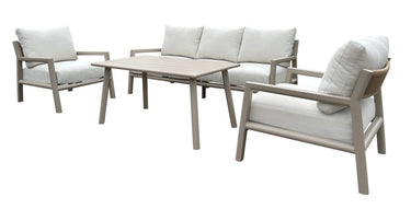 *Pre-order* Alfresco | Dorset | Casual Lounge Garden Furniture Set 4Pc