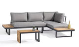 Outdoor sofa set with weather-resistant cushions | 户外沙发套装，配有耐候座垫 | 户外梳化套裝，配有耐候座墊